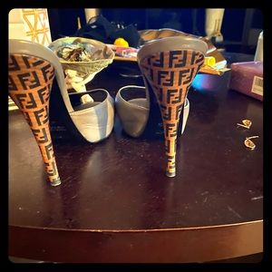 AUTHENTIC FENDI Gray Slides!